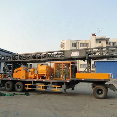 quality  Farms 600m diesel engine trailer mounted water drilling machine factory